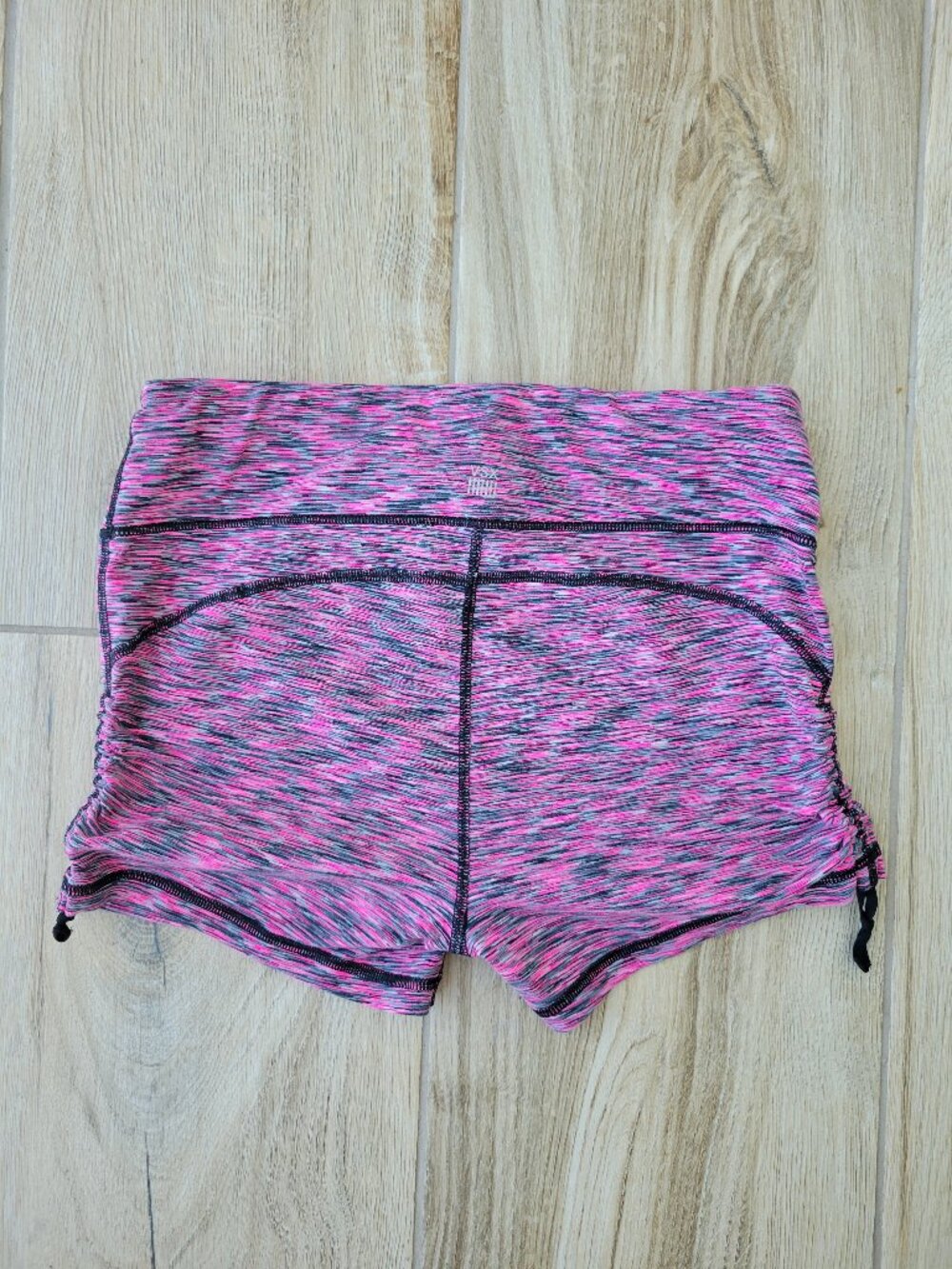 VSX Victoria’s Secret Sport Pink Space Dye Ruched Side Shorts